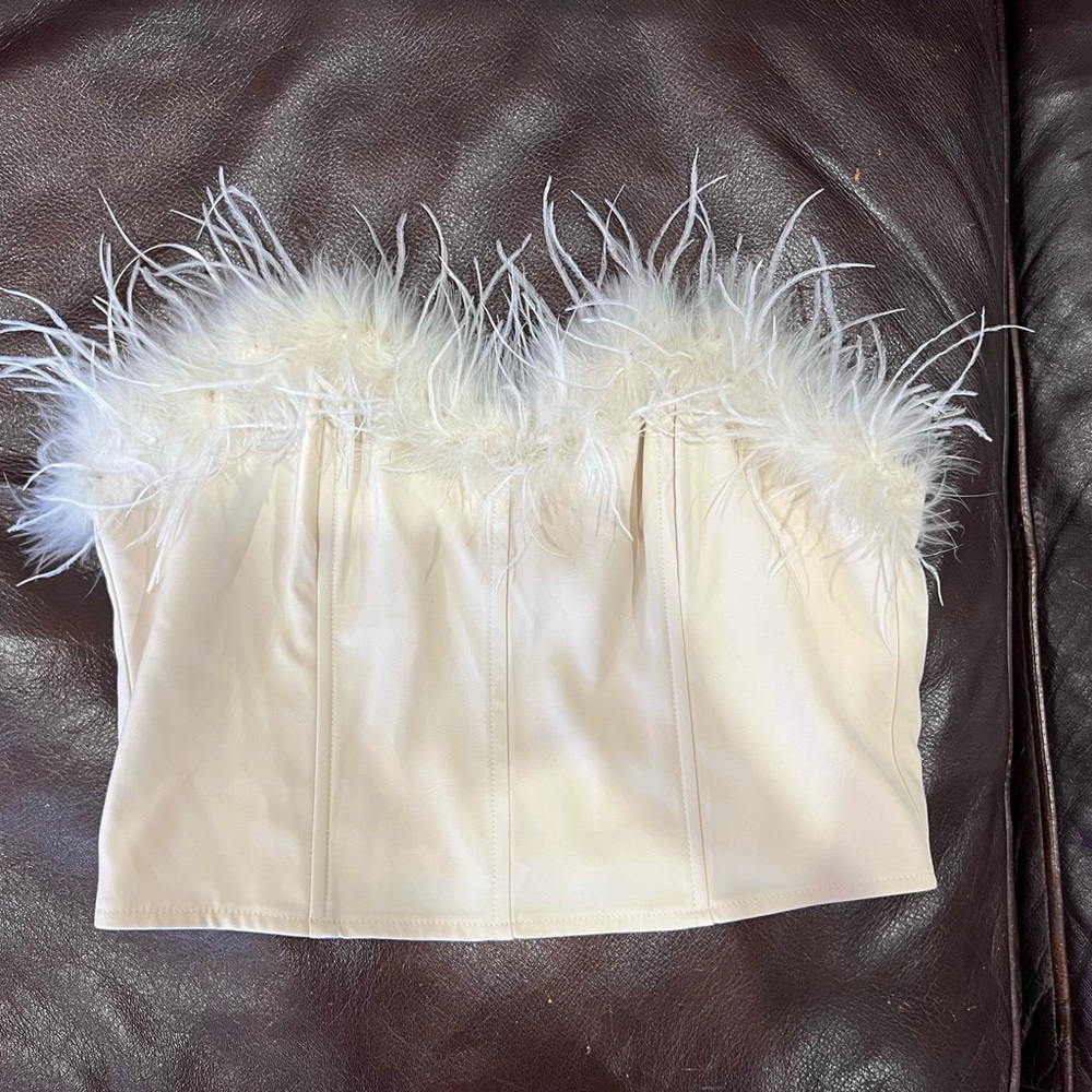 Feather Corset Top